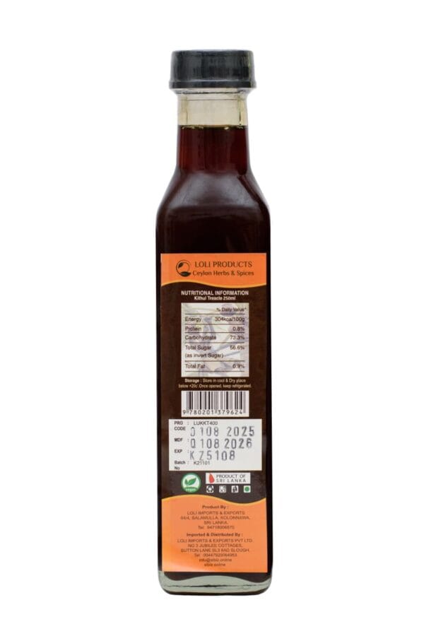 Kitul Triacle Ceylon Kithul Treacle UK – 100% Natural Palm Nectar 250ml | LoLi Products