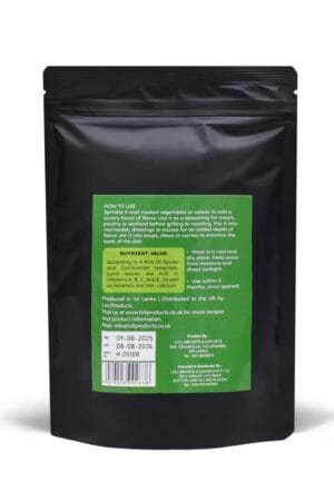 Premium Curry Leaves Powder UK | 100% Natural Ceylon Herbal Spice 200g