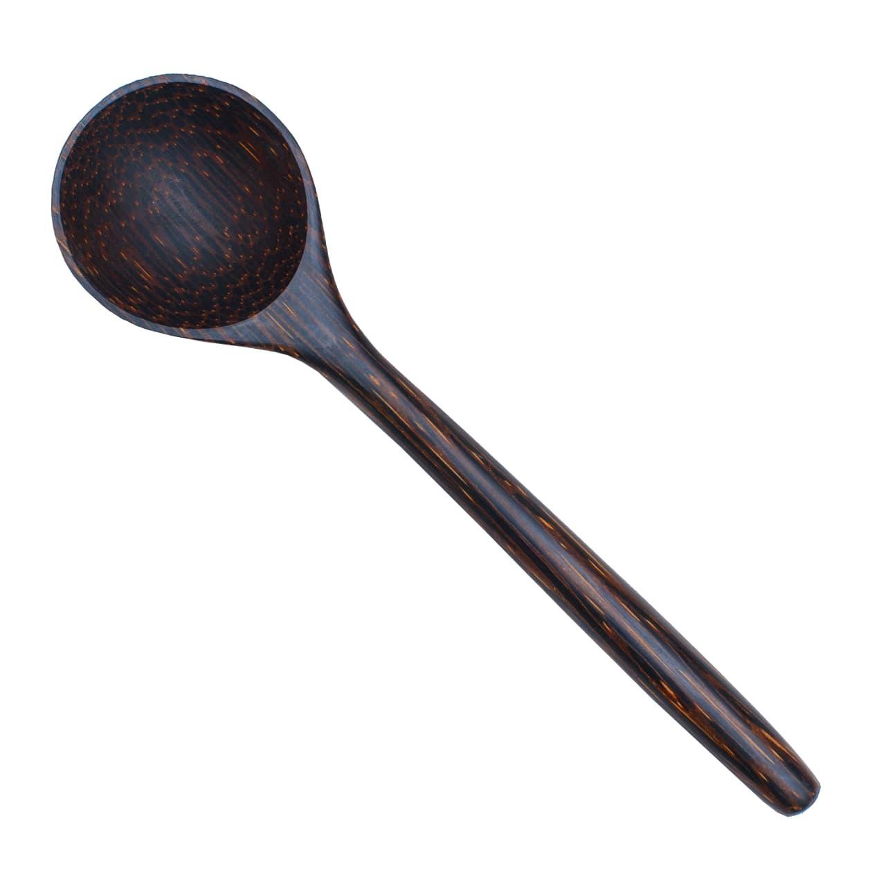 Handmade kithul wooden spoon with round bowl