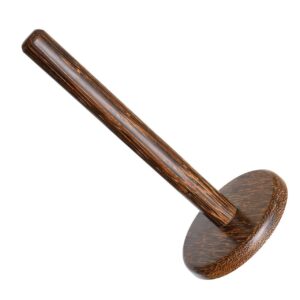 Kithul Wooden Kitchen Towel Holder – Handmade Kitchen Roll Stand (14 Inch)