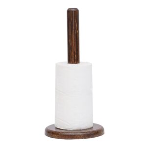 Kithul Wooden Kitchen Towel Holder – Handmade Kitchen Roll Stand (14 Inch)